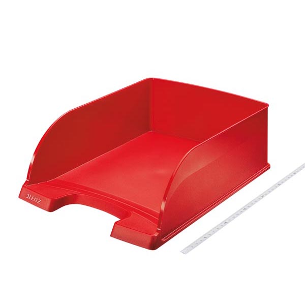 Vaschetta portacorrispondenza Leitz Plus Jumbo - 25,5x10,3x36 cm - rosso - Leitz