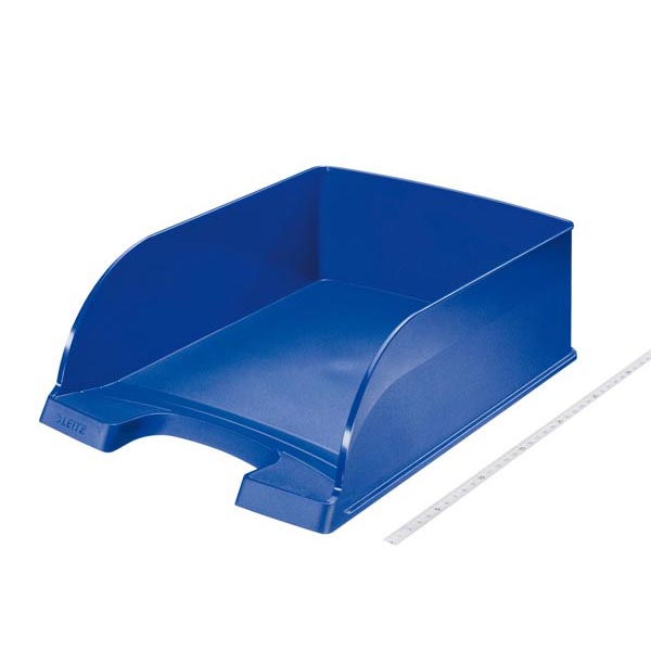 Vaschetta portacorrispondenza Leitz Plus Jumbo - 25,5x10,3x36 cm - blu - Leitz