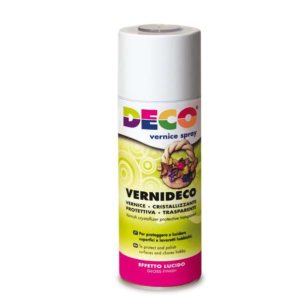 Vernice spray - trasparente - effetto laccato e ceramico - 400ml - CWR