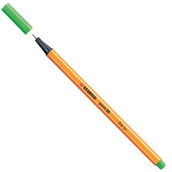 Fineliner Point 88 - tratto 0,4mm - verde chiaro - Stabilo