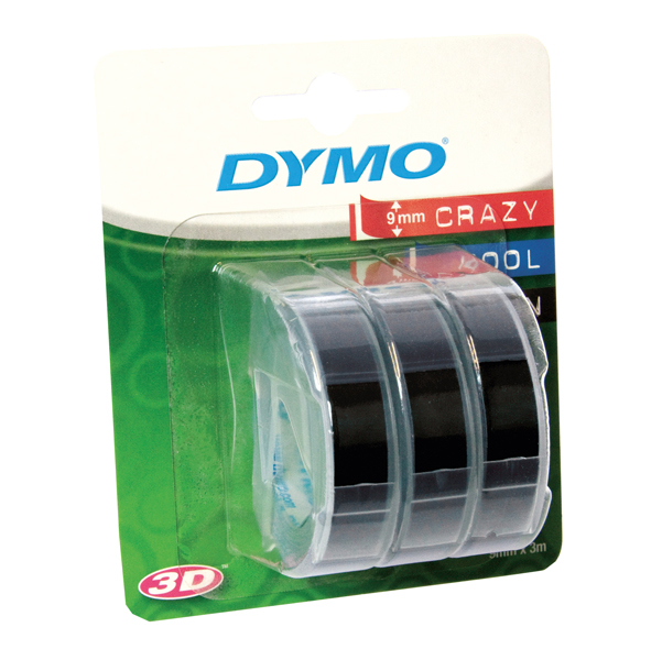 Nastro a rilievo - 9 mm x 3 mt - blu - Dymo - blister 3 nastri