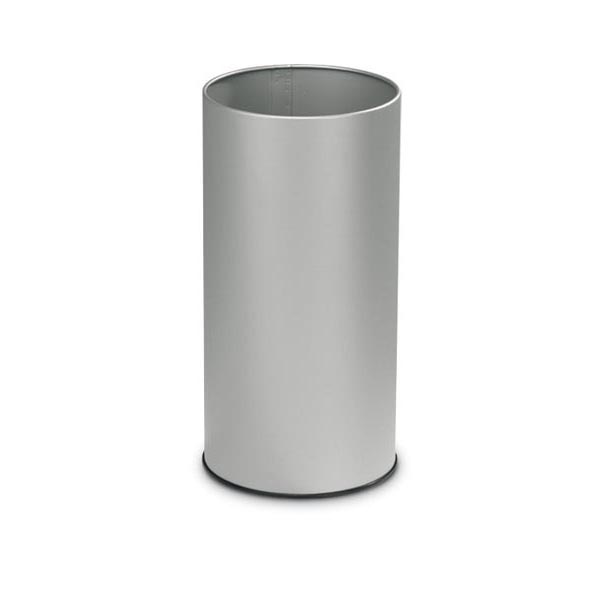 Portaombrelli tondo - 20 litri - metallo - diametro 24 cm - altezza 49 cm - grigio - Stilcasa