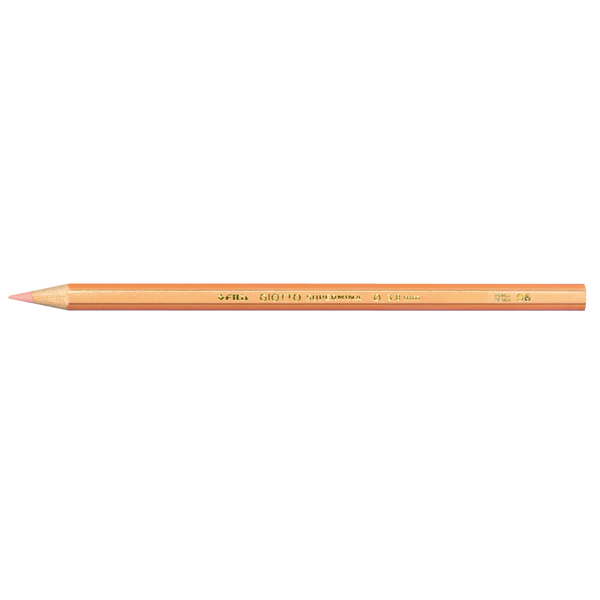 Supermina pastelli colorati - esagonali Ø 7,6mm lunghezza 18cm e mina Ø 3,8mm - pesca - Giotto