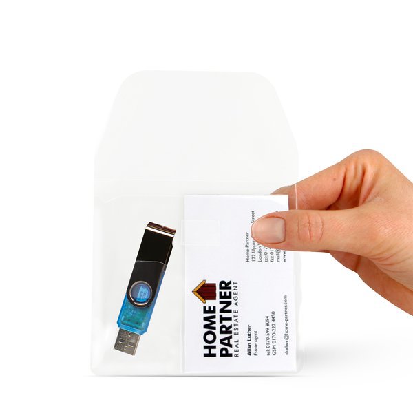 Busta porta USB e business card