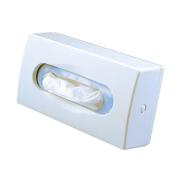 Dispenser per veline di carta - da muro - 27x7x14 cm - bianco - Mar Plast