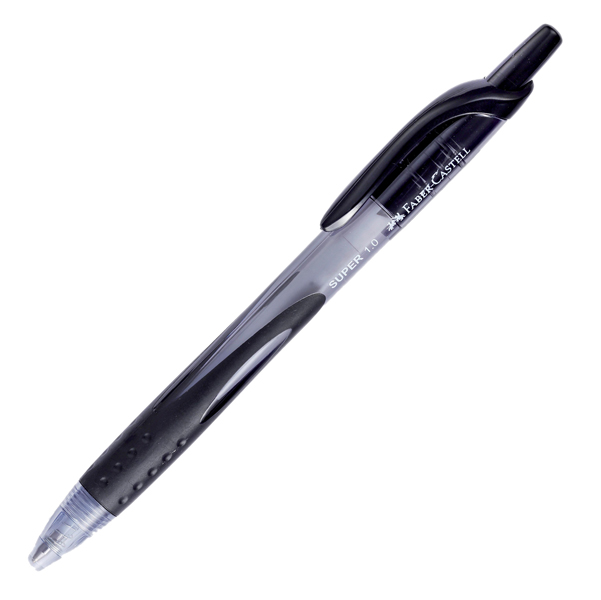 Penna a sfera a scatto Super - punta 1,0mm - nero  - Faber Castell