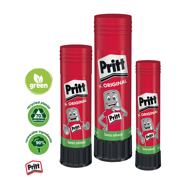 Pritt Original Stick Colla Trasparente - Confezione Da 5 Flaconi Da 43g
