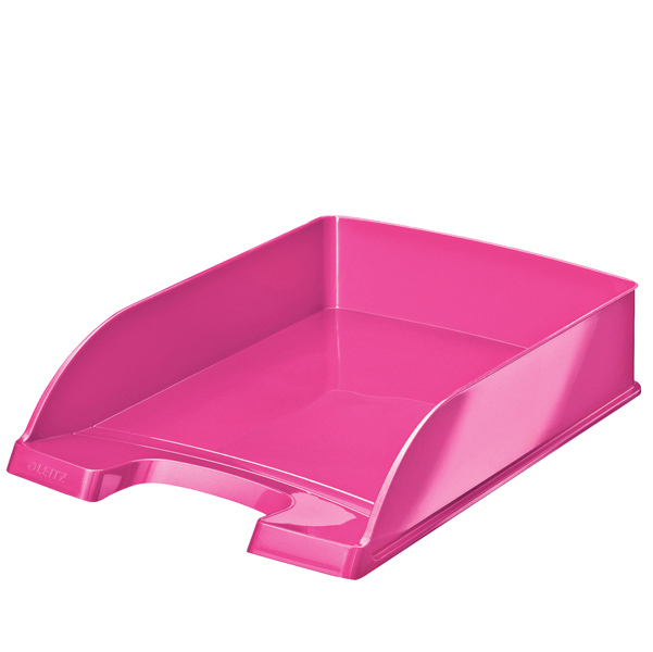 Vaschetta portacorrispondenza WOW - 25,5x35,7x7 cm - 22x30 cm - fucsia metallizzato - Leitz