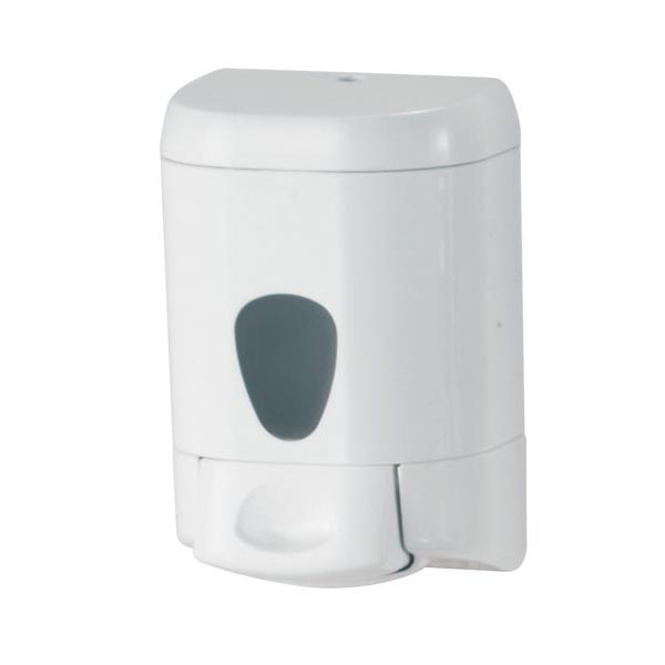 Dispenser da muro Prestige per sapone liquido - 15,9x8x10,5 cm - capacità 0,55 L - bianco - Mar Plast