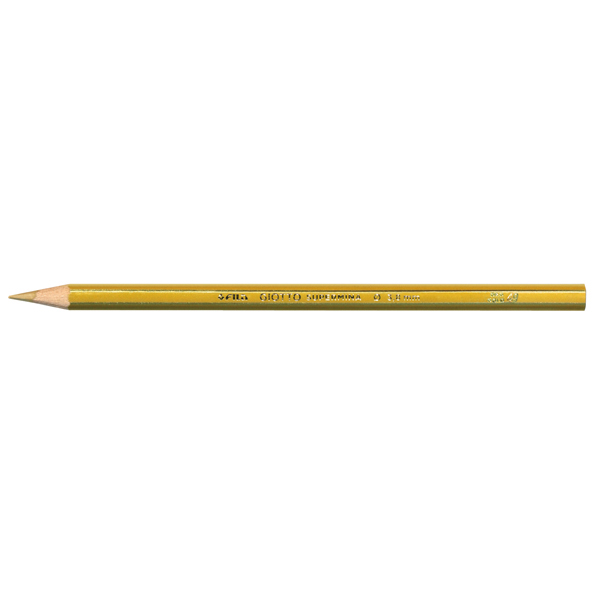 Supermina pastelli colorati - esagonali Ø 7,6mm lunghezza 18cm e mina Ø 3,8mm - oro - Giotto