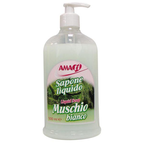 Sapone liquido - muschio bianco - Amacasa - dispenser da 500 ml