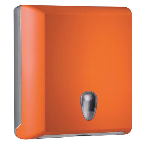 Dispenser asciugamani piegati Soft Touch - 29x10,5x30,5 cm - arancio - Mar Plast