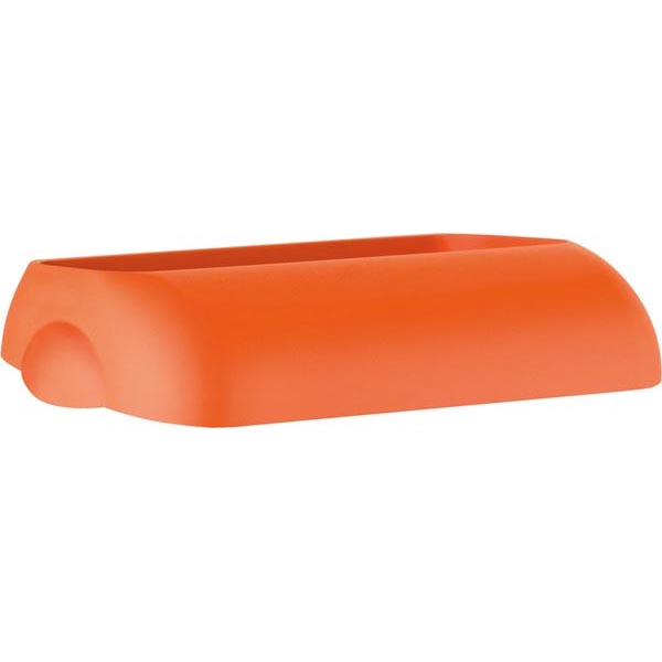 Coperchio per cestino gettacarte Soft Touch - 33,5x22,5x9 cm - 23 L - arancio - Mar Plast