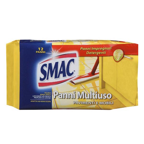 Panni Smac System pavimenti e multiuso - limone - Smac - conf.12 pezzi