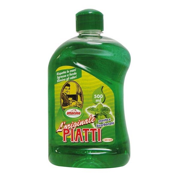 Detersivo piatti 500ml mentabicarbonato amacasa