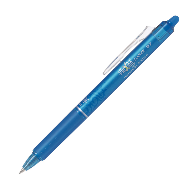 Penna a sfera a scatto Frixionball Clicker - punta 0,7mm - azzurro - Pilot