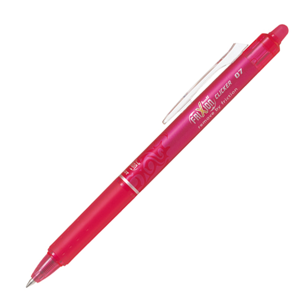 Penna a sfera a scatto Frixionball Clicker - punta 0,7mm  - rosa - Pilot
