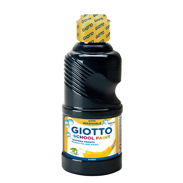 Tempera pronta - 250ml - nero - Giotto