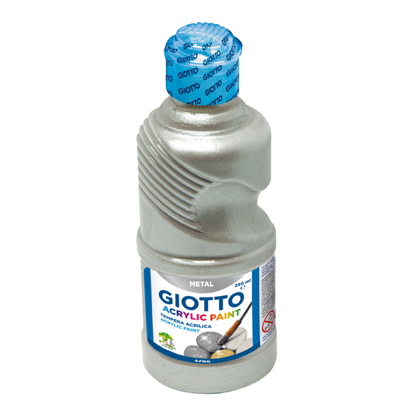 Tempera pronta acrilica - 250ml - argento - Giotto