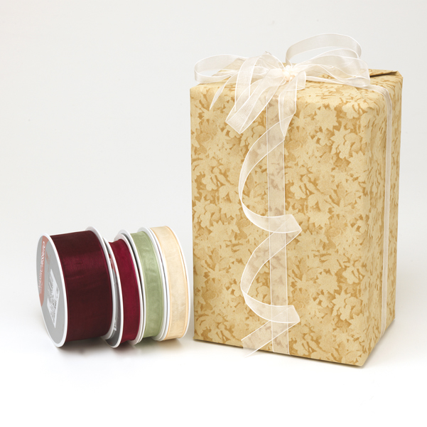 Rotolo nastro Organza Lucy - verde 34 - 38mm x 25mt - Bolis