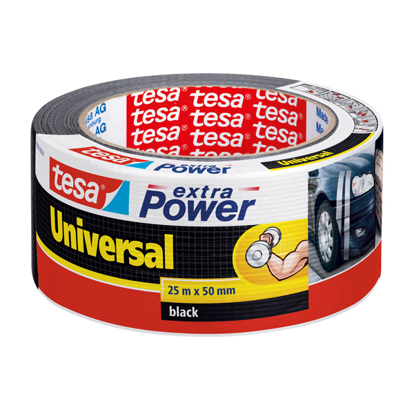 Nastro adesivo Tesa® Extra Power Universal - nero - 25 m x 50 mm