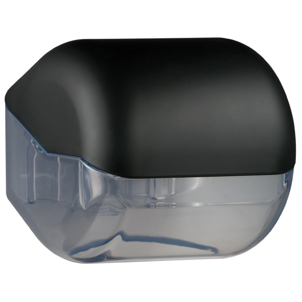 Dispenser Soft Touch di carta igienica - 15x14,8x14 cm - plastica - nero - Mar Plast