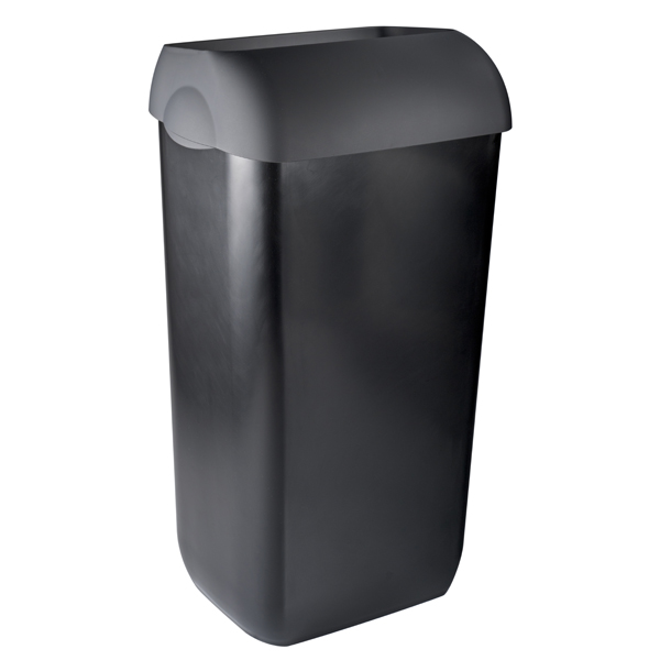 Coperchio per cestino gettacarte Soft Touch - 33,5x22,5x9 cm - 23 L - nero - Mar Plast