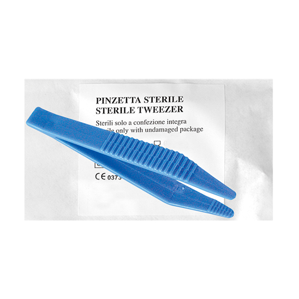 Pinzetta sterile - monouso - 10 cm - verde - PVS