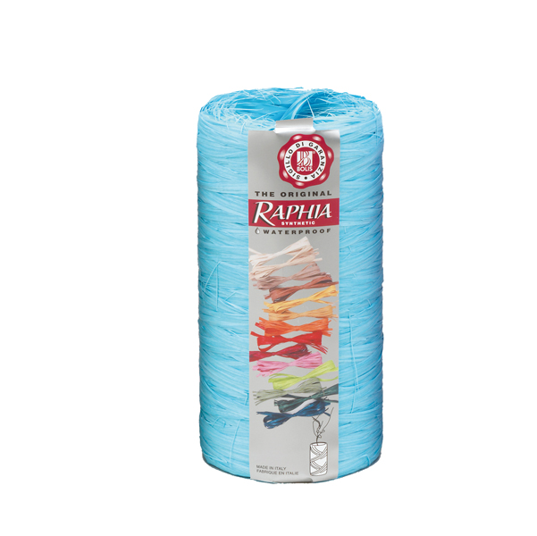 Nastro Raphia Synthetic - azzurro pervinca 25 - 200mt - Bolis