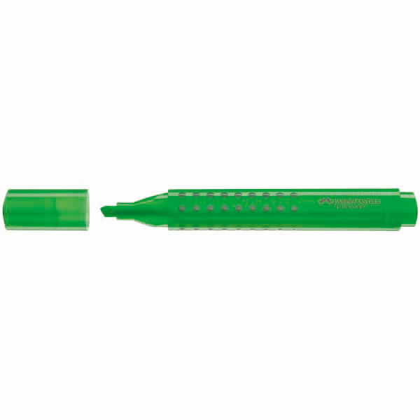 Evidenziatore Grip 1543 - punta a scalpello - tratto 1,0-2,0-5,0mm - colore verde - Faber Castell