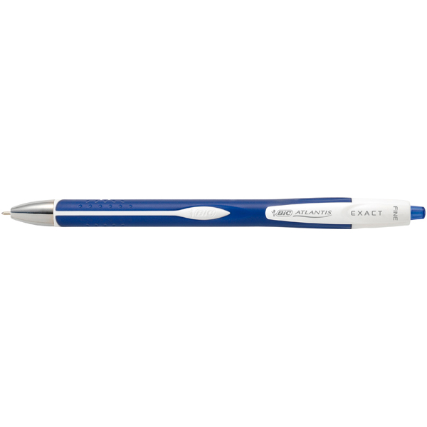 Scatola 12 penne sfera scatto bic®atlantis exact 0,7 blu