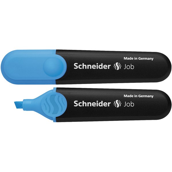 Evidenziatore Job - punta a scalpello - tratto da 1,0-5,0mm - colore azzurro - Schneider
