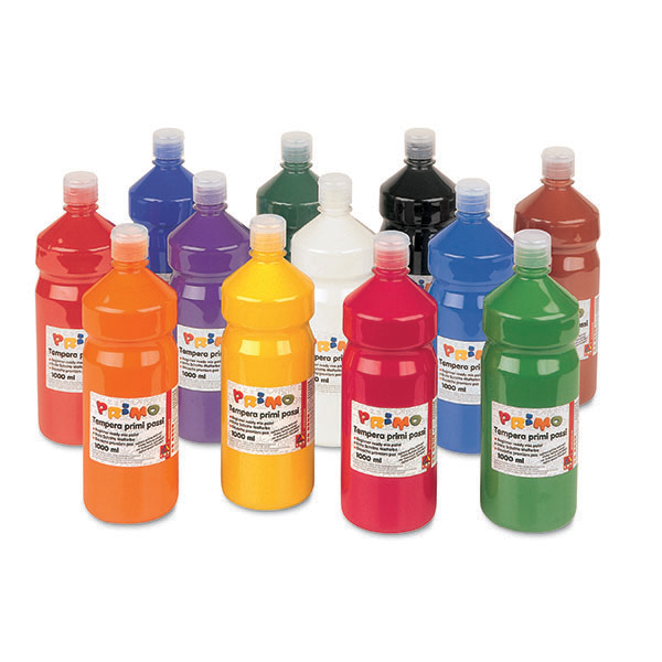 Tempera brillante da 1000ml - arancio - Primo