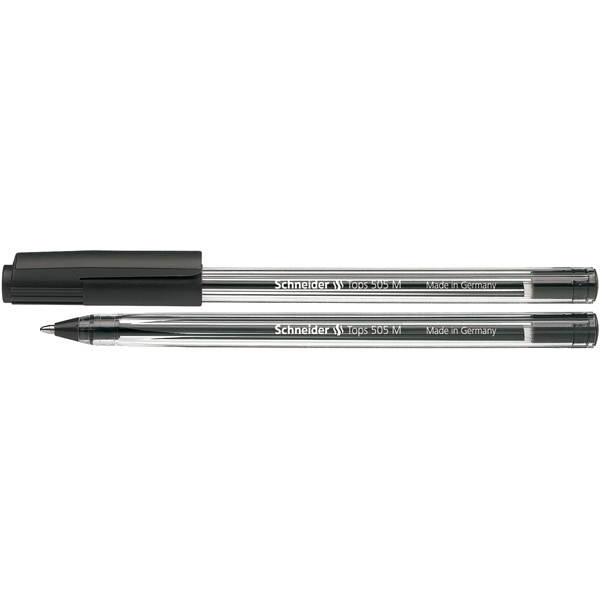 Penna a sfera con cappuccio Tops 505  - punta 0,7mm  - nero- Schneider