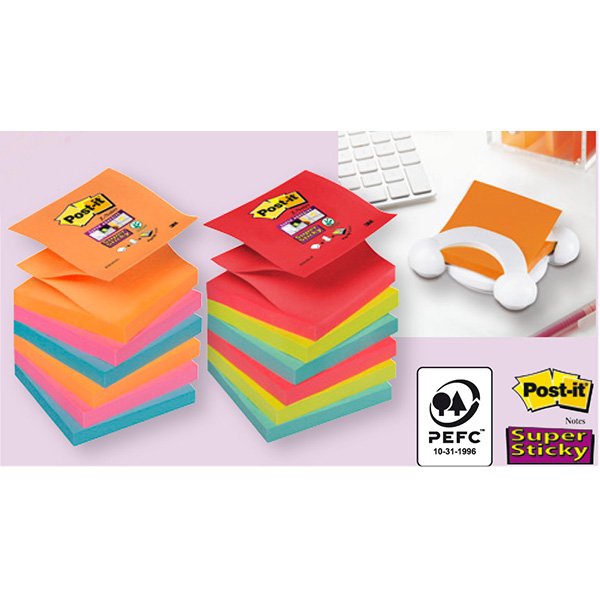 Blocco Post it® Super Sticky Z Notes - Rio de Janeiro - 76 x 76 mm - 90 fogli - Post it®