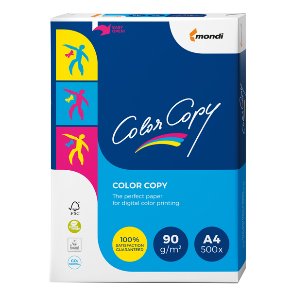 Carta bianca color copy A4 210x297mm 90gr 500fg mondi