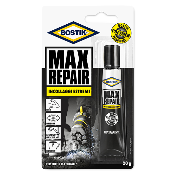 Adesivo Bostik® Max Repair - universale - 20 gr - trasparente - Bostik®