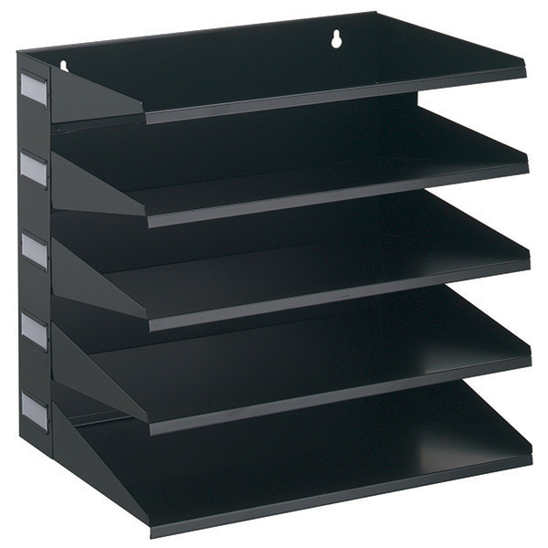 Portadocumenti Sorter Rack - 33x36x25 cm - 5 scomparti - nero - Durable