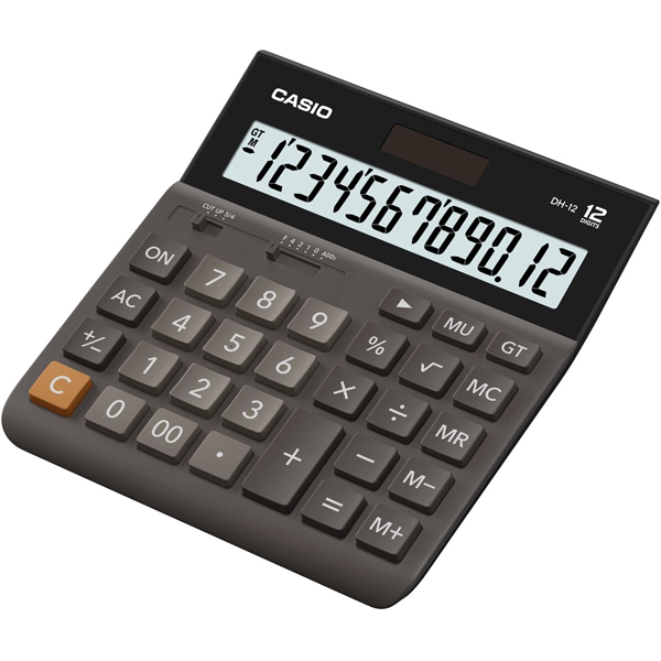 Calcolatrice da tavolo DH-12BK - 12 cifre - nero - Casio