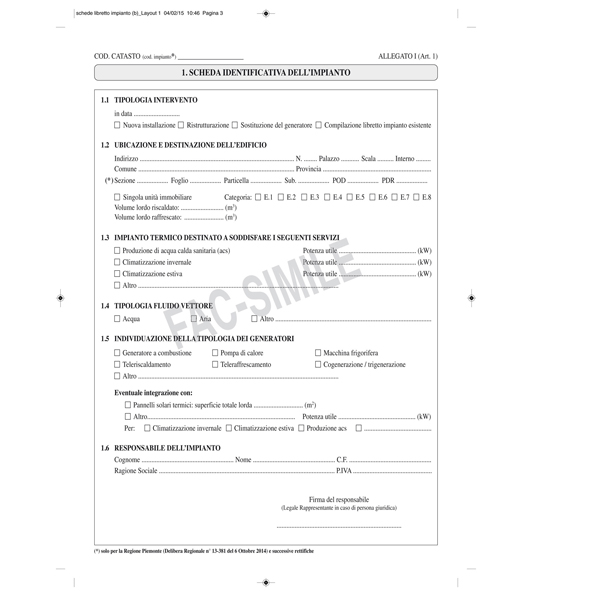 Libretto impianto climatizzazione - 297 x 210mm - 48 fogli - Edipro