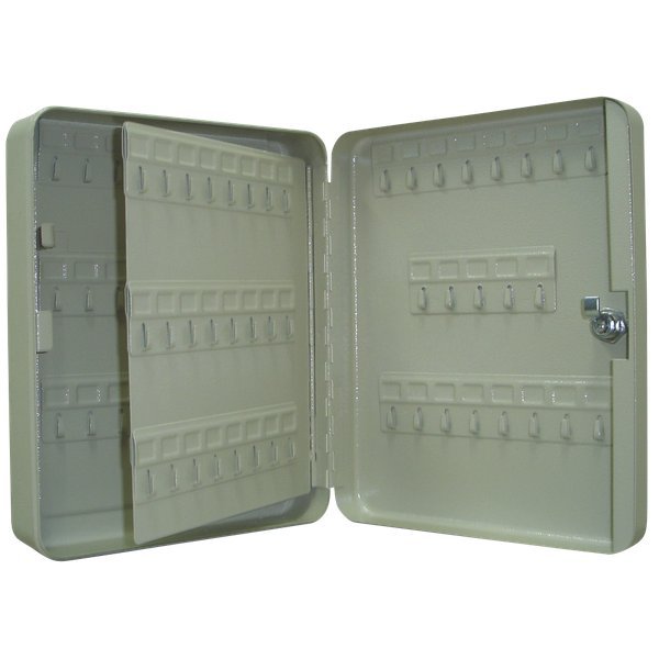 Cassetta portachiavi da muro - 37x28x7,5 cm - 128 posti - grigio antracite  - Metalplus