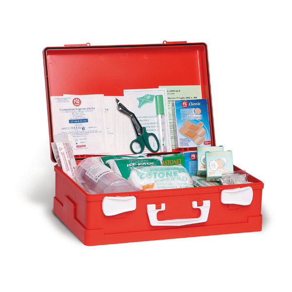 Valigetta di pronto soccorso Medic 2 - 39,5x27x13,5 cm - oltre 3 persone - arancio - PVS