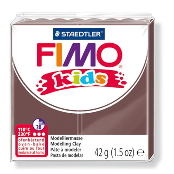 ***pasta polimerica fimo kids 42gr marrone 7