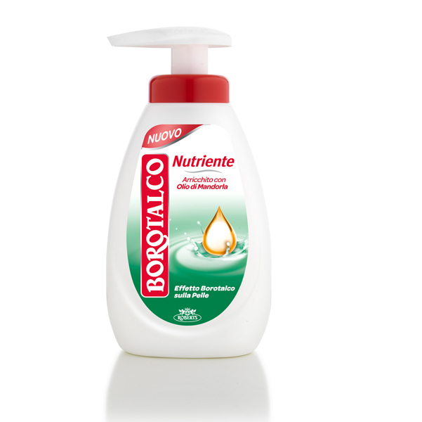 Sapone liquido - nutriente - 250 ml - olio di mandorla - Borotalco