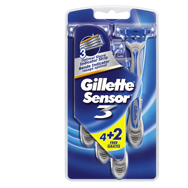 Gillette Sensor 3 - kit 4+2 rasoi usa&getta