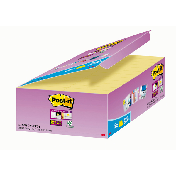 Blocco foglietti Post it® Super Sticky giallo Canary