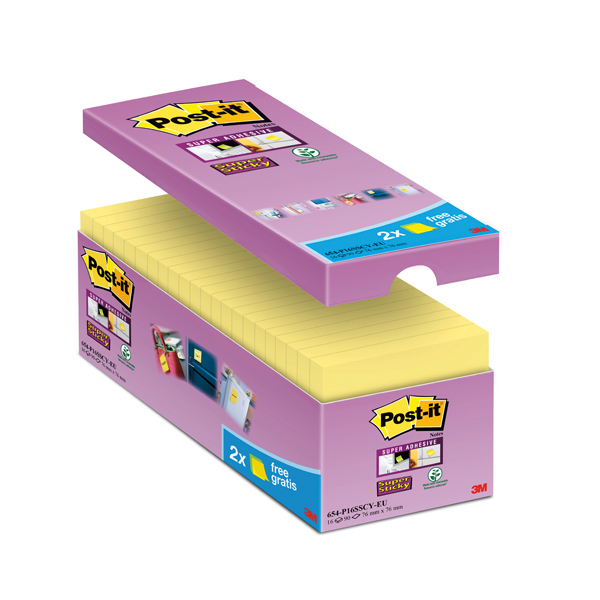 Blocco foglietti Post it® Super Sticky giallo Canary