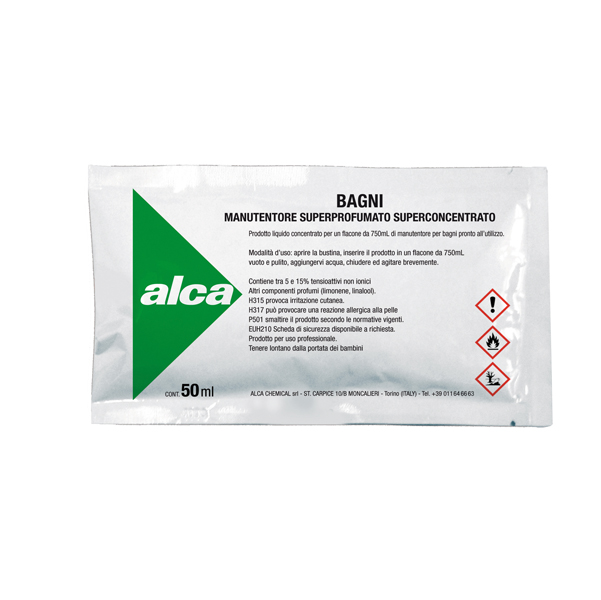 Manutentore Bagni Linea Monodose - superprofumato - Alca - bustina da 50 ml