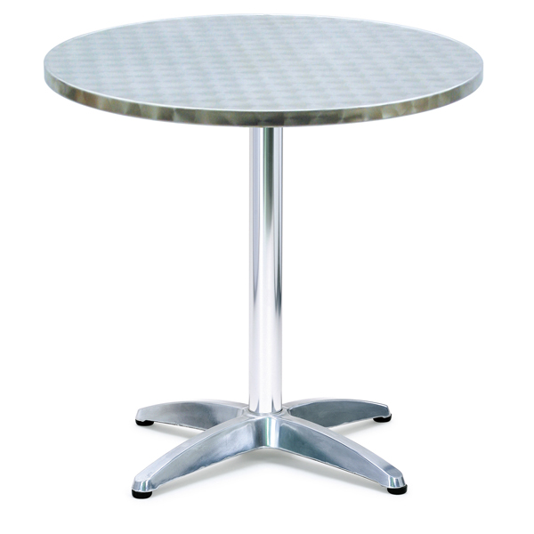 Tavolo bar - tondo - diametro 70 cm - altezza 70 cm - alluminio/acciaio - Serena Group
