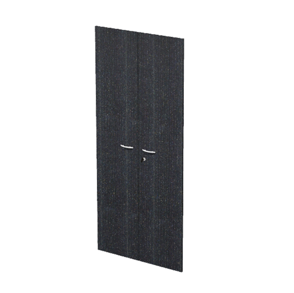 Coppia ante Easy - in melaminico - per mobile alto - 80x175 cm - spessore 18 mm - nero venato - Artexport